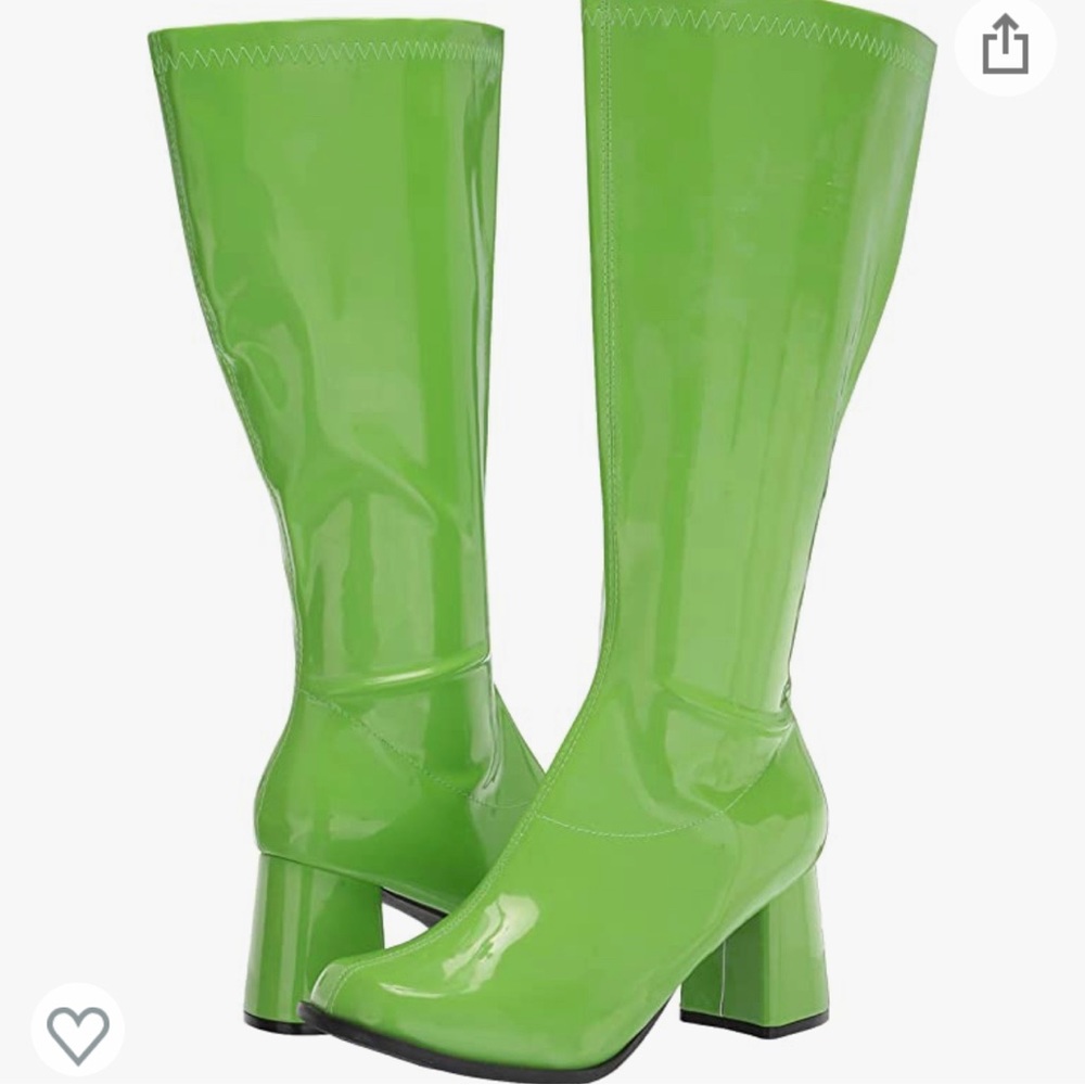 womens green gogo boots